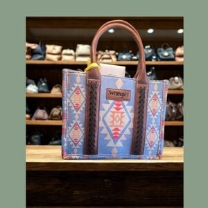 Wrangler Blue and Pink Patterned Women's Bag